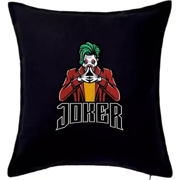 Polštář Joker šílený - Polštář 50x50 - 50x50 - Pouze potah ( Černá )