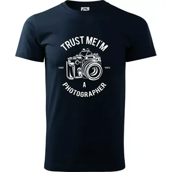 Trust me Photographer - Triko extra velké (5-8XL) - 8XL ( Námořní modrá (velmi tmavá - téměř černá) )