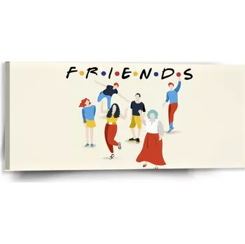 Obraz Sablio Obraz Seriál přátelé FRIENDS Postavy - 110x50 cm