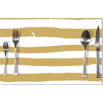 prostírání Sablio Prostírání Zlaté pruhy: 40x30cm