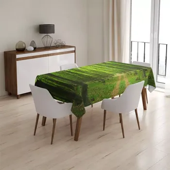 ubrus Sablio Ubrus Cesta v lese - 130x130 cm