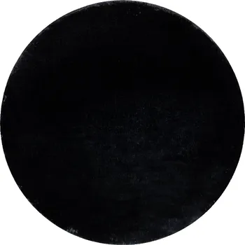 Koberec Kusový koberec Visco Rabbit Black 5 kruh Kruh Ø 160 cm