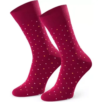 Pánské ponožky Ponožky k obleku - se vzorem 056 kaštanové 39-41