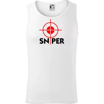 Sniper zameřovač - Tílko pánské Core - S ( Bílá )