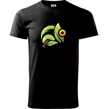 Pánské tričko Chameleonek - Triko extra velké (5-8XL) - 7XL ( Černá )