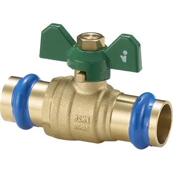 Ventil Kulový kohout (ventil) lisovací s motýlem s koncovkami pro lisování, PRESS - 15 1800M