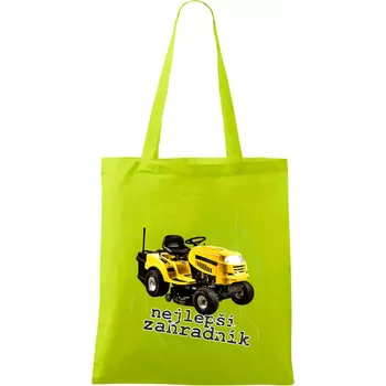 Nejlepší zahradník traktor - Taška bavlněná - 42 x 38 cm ( Limetková )