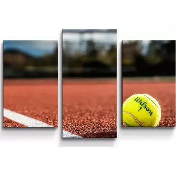 Obraz Sablio Obraz - 3-dílný Tennis - 75x50 cm