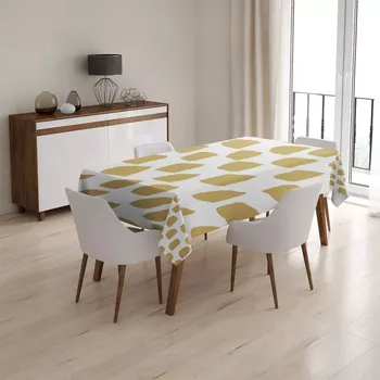 ubrus Sablio Ubrus Zlaté tahy štětcem - 90x90 cm