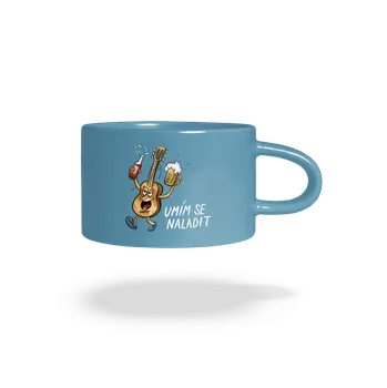 Bastard Umím se naladit hrnek makronka Blue Macaron