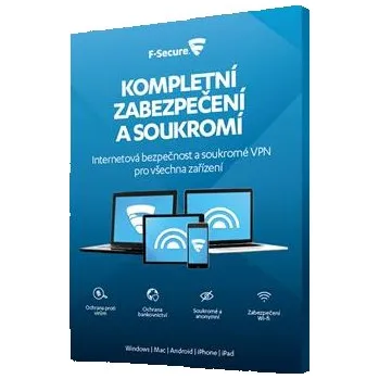 Antivir F-Secure Total Security (1 rok, 3 zařízení) - CZ elektronicky