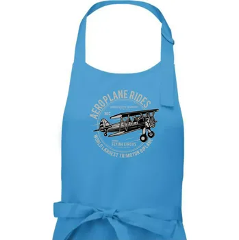 Kuchyňská zástěra Aeroplane rides - Pánská zástěra na vaření - Univerzální velikost ( Světlý tyrkys )