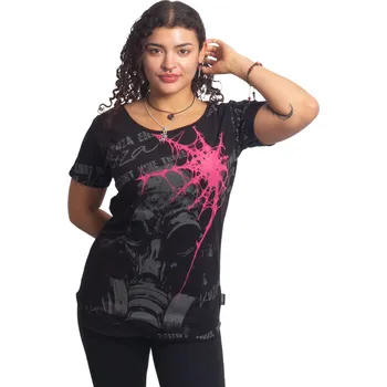 Dámské tričko Dámské tričko Respirator V03 Allover Curved Crew Neck T-Shirt - S