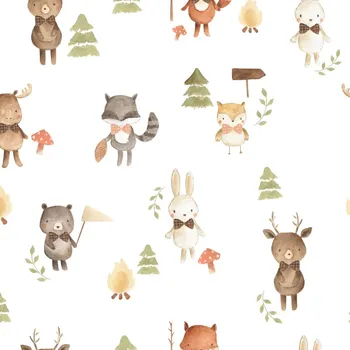 Plenkový bambusový mušelín Takoy zábavná zvířátka