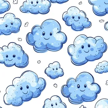 Plenkový bambusový mušelín Takoy obláčkový úsměv