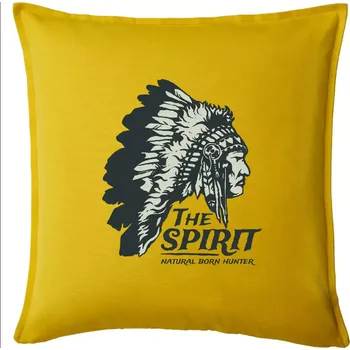 Polštář Indián hlava - Polštář 50x50 - 50x50 - Pouze potah ( Žlutá )