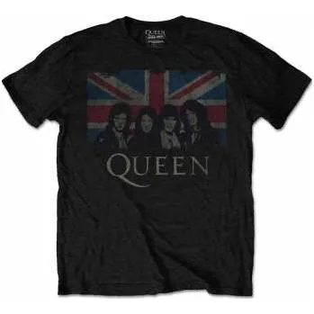 Pánské tričko Merch Queen: Tričko Vintage Union Jack M (218879)