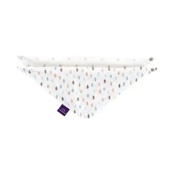 Bryndák TRÄUMELAND Bandana Bib 2 ks Dreiecke bunt & Sternchen Beige