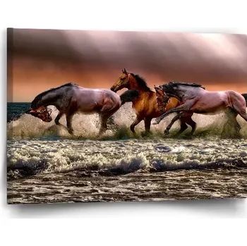 Obraz Sablio Obraz Koně ve vodě - 60x40 cm