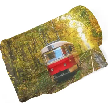 deka Sablio Deka Červená tramvaj v lese - 150x120 cm