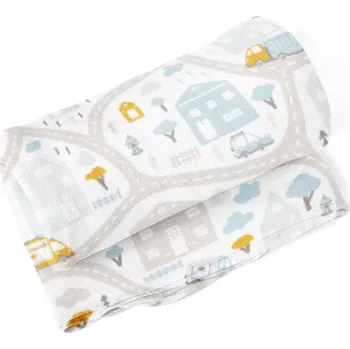 deka Sablio Deka Cestičky s dopravou - 190x140 cm