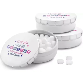 Bonbon Sablio Mentolky Když Bůh stvořil manžely - 3 ks