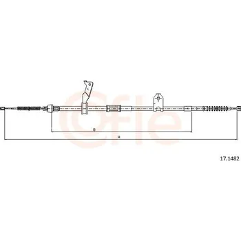 Auto-moto Tažné lanko, parkovací brzda COFLE CFE17.1482