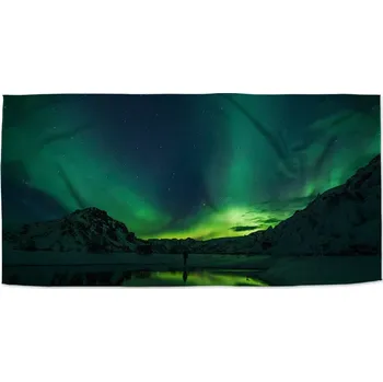 Osuška Sablio Ručník Zelená záře - 30x50 cm