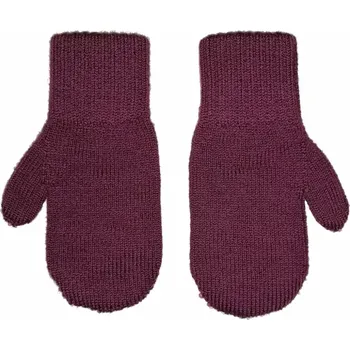 Dětské zimní merino rukavice palčáky Vínová S