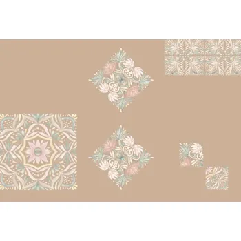 Panel na fusak z nepromokavého polyesteru 150x105 španělská mozaika béžová