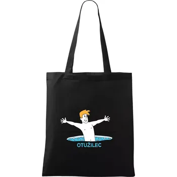 Otužilec - kreslený - Taška bavlněná - 42 x 38 cm ( Černá )