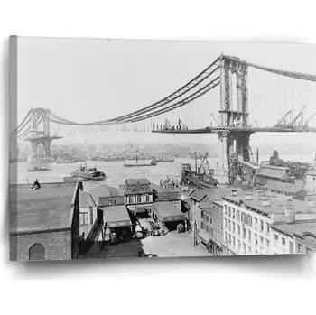 Obraz Sablio Obraz Stavba mostu - 60x40 cm