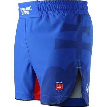 Lehké MMA kraťasy Ground Game SLOVENSKO - modré Velikost: M