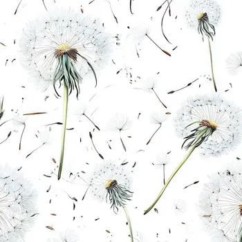 Plenkový bambusový mušelín Takoy rozfoukaná pampeliška