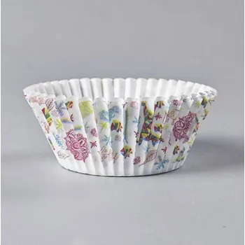 Vánoční dekorace Košíčky na muffiny Vánoční – Merry Christmas (100 ks)