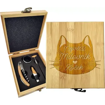 Víno Sablio Dárková sada na víno Největší milovník koček: 147×168×49 mm