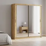 Elvisia Šatní skříň LEXY 200 | 2x zrcadlo | craft zlatý
