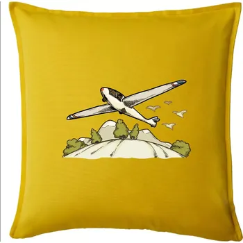 Polštář Kluzák kreslený - Polštář 50x50 - 50x50 - Pouze potah ( Žlutá )