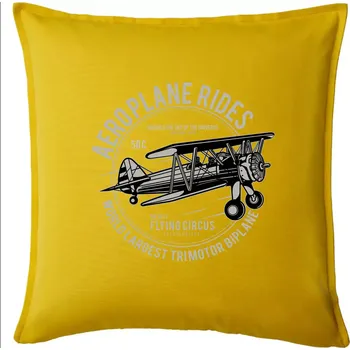 Polštář Aeroplane rides - Polštář 50x50 - 50x50 - Pouze potah ( Žlutá )