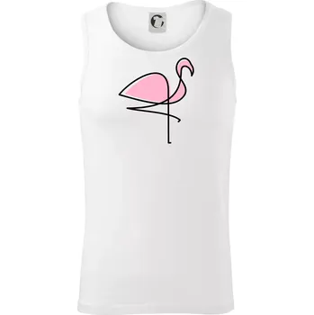 Plameňák na hubené noze - Tílko pánské Core - L ( Bílá )