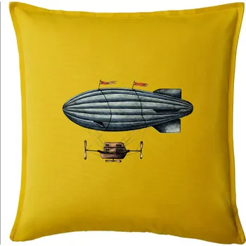 Polštář Vzducholoď barevná - Polštář 50x50 - 50x50 - Pouze potah ( Žlutá )