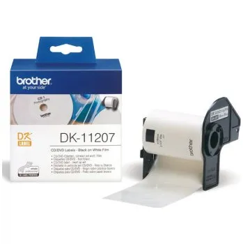 Papír pro tiskárny Brother - DK-11207 (papírové / CD, DVD štítek-100 ks)