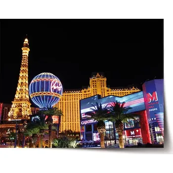 Plakát Sablio Plakát Las Vegas 3 - 90x60 cm