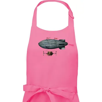 Kuchyňská zástěra Vzducholoď barevná - Dámská zástěra na vaření - Univerzální velikost ( Růžová )