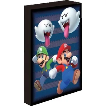 Obraz LED svítící Super Mario, 30x40 cm