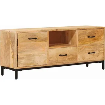 Televizní stolek vidaXL Stojany na TV Hnědá 110 x 30 x 46 cm Masivní mangové dřevo