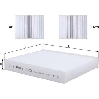 Ventilátor topení a klimatizace Filtr, vzduch v interiéru KNECHT LA 1958