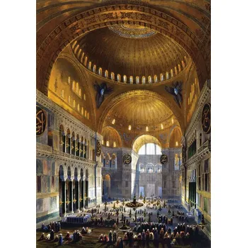 Puzzle Puzzle Art Puzzle První modlitba v mešitě Hagia Sofia 1000 dílků
