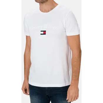 Pánské tričko Pánské triko Tommy Hilfiger - Velikost M, Barva Bílá M56560 MW0MW15320