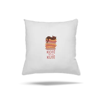 Polštář Bastard Kotě šlo na kutě polštář White